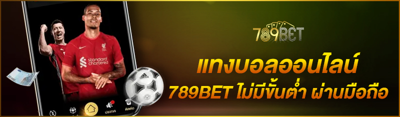 แทงบอลออนไลน์ 789BET ไม่มีขั้นต่ำ ผ่านมือถือ